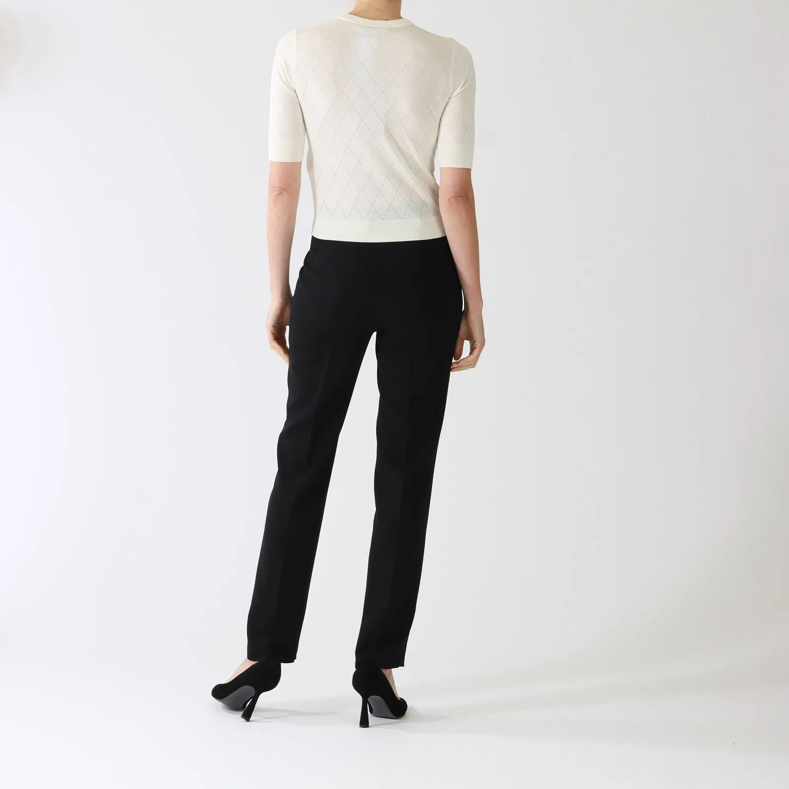 Ivory Patrik Silk Blend Sweater