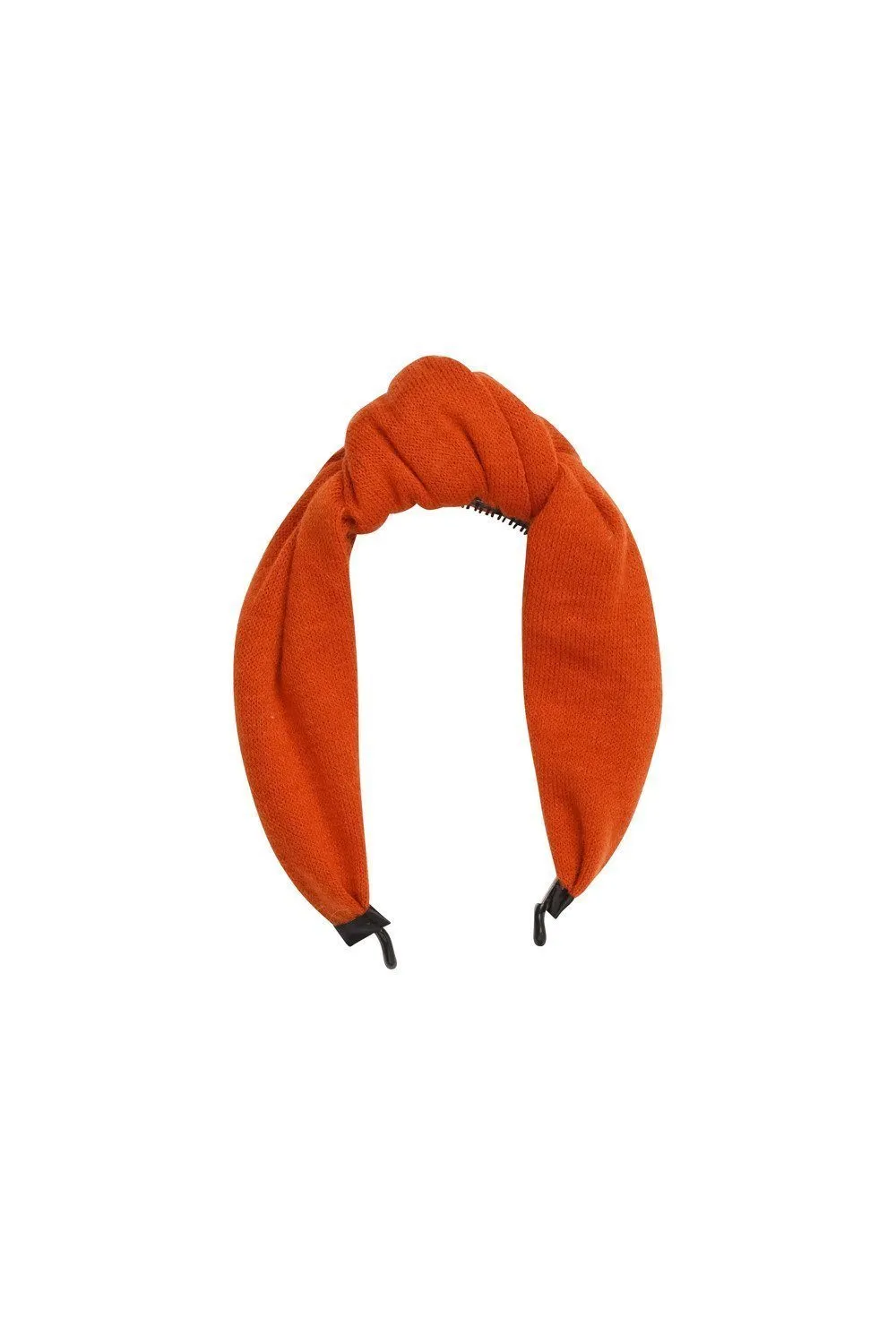 Knot Headband - Burnt Orange Wool