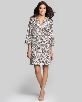 Lakena Tunic Dress in Snow Leopard