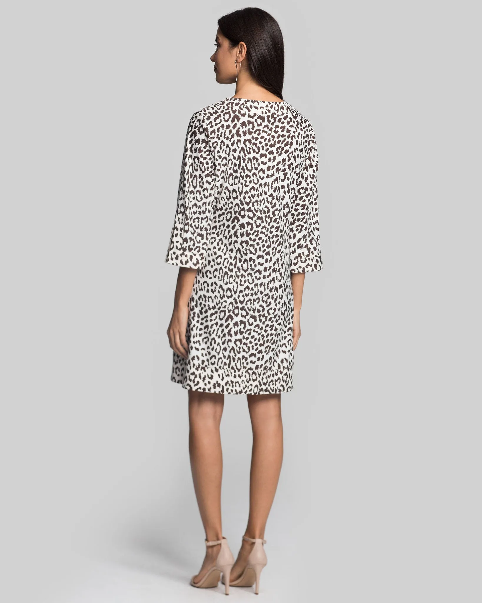 Lakena Tunic Dress in Snow Leopard