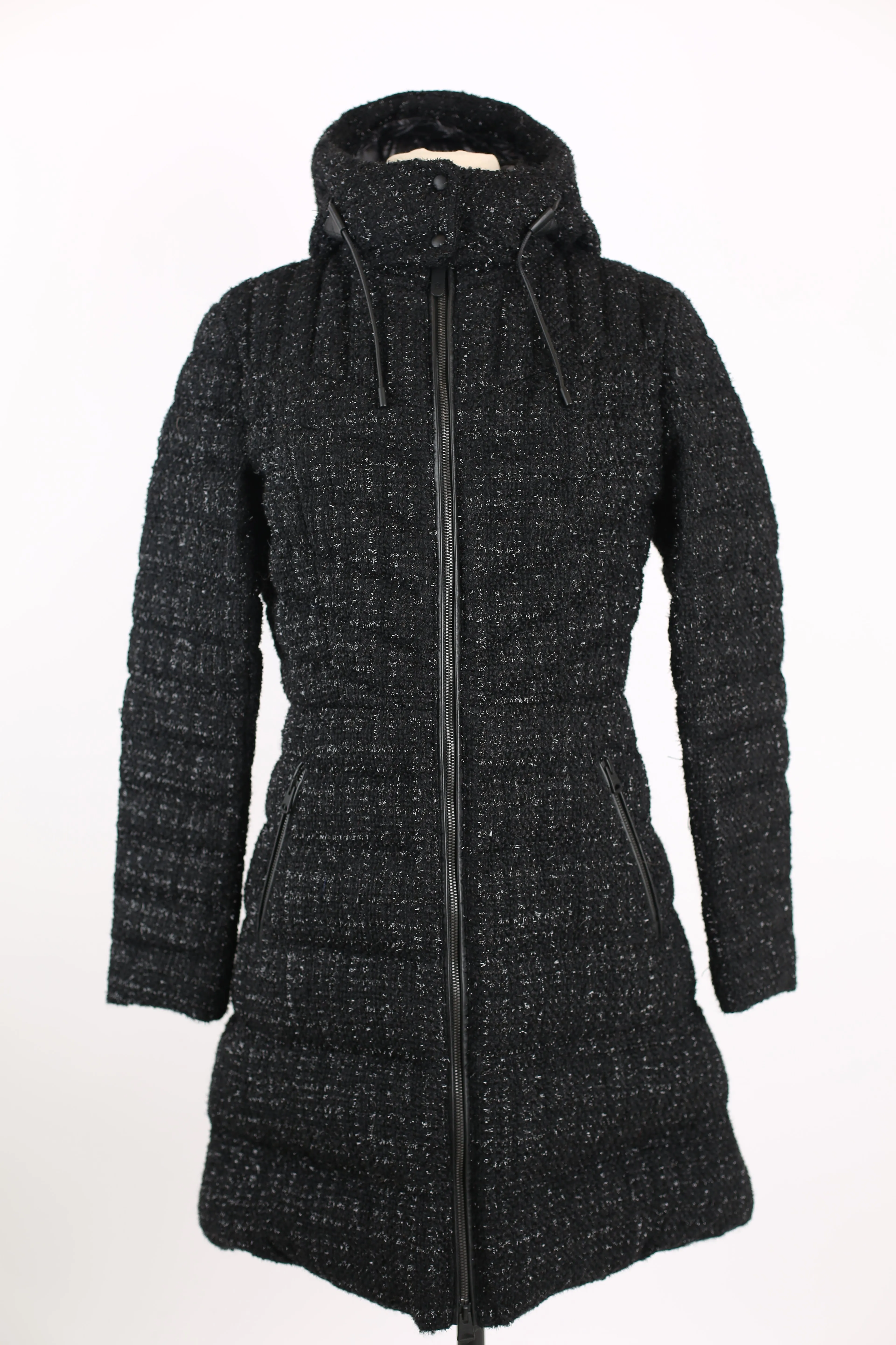 Lara Tweed Down Parka