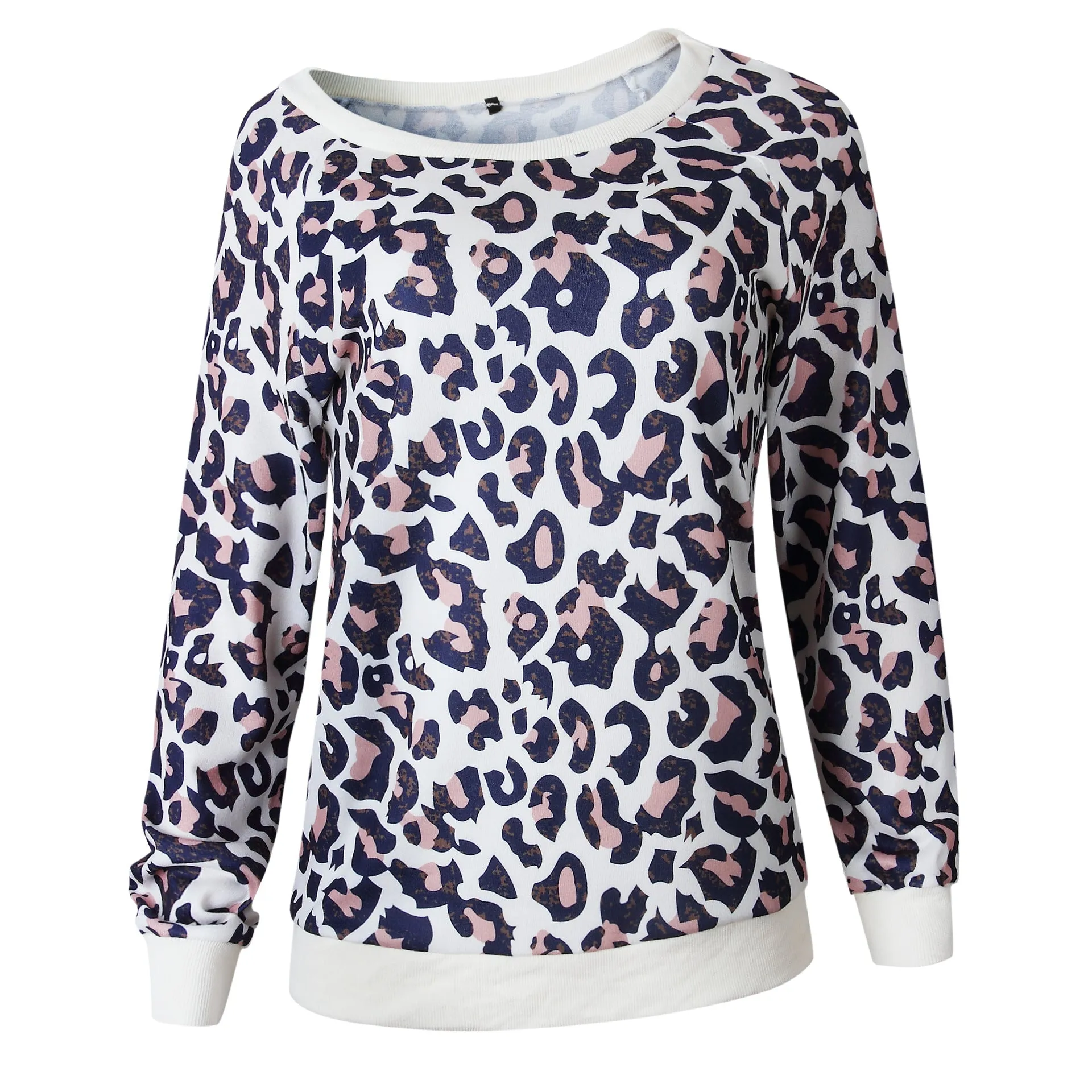 Leopard Print Long Sleeve Top