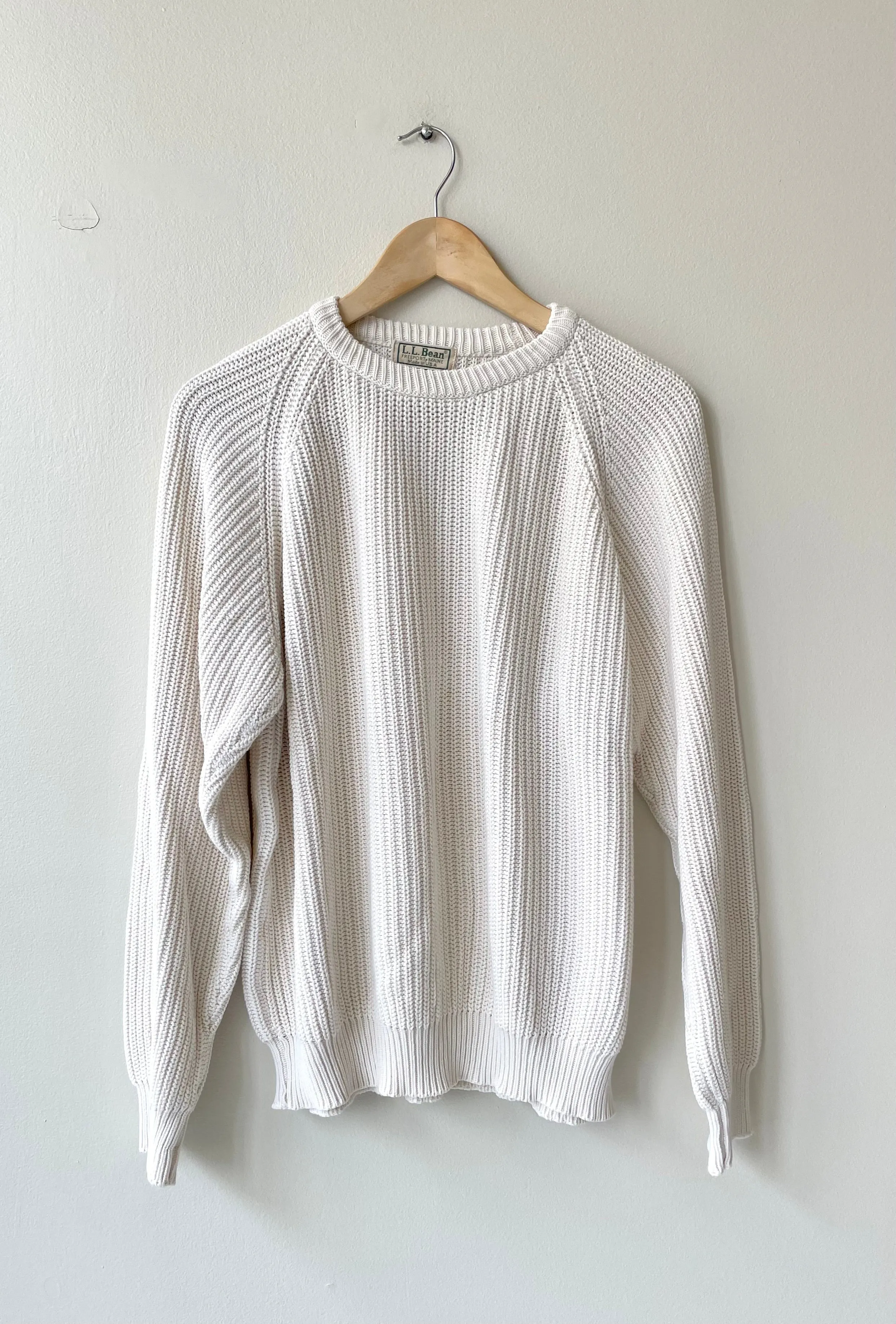 L.L. Bean Cotton Shaker Knit | 1980s