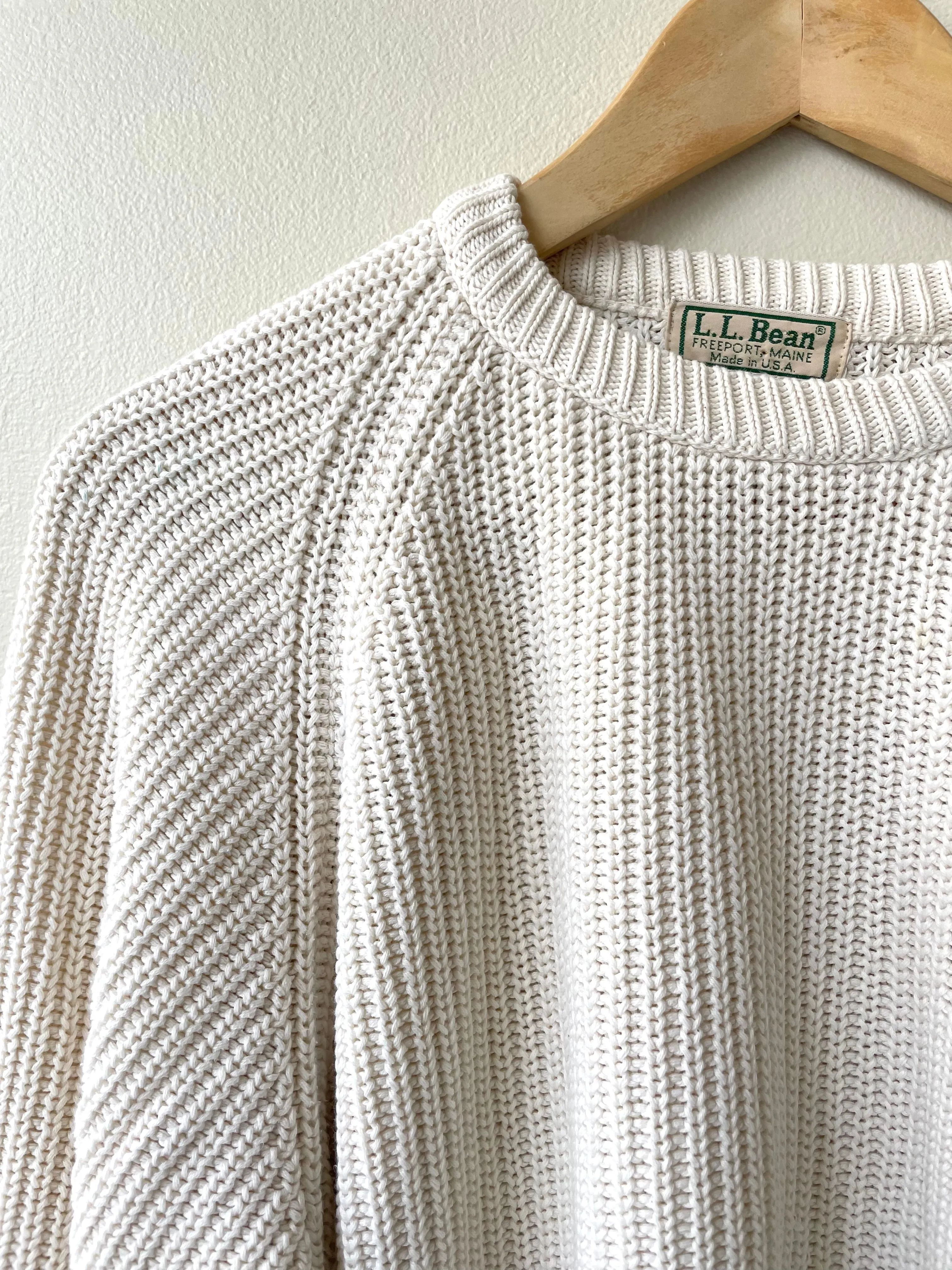 L.L. Bean Cotton Shaker Knit | 1980s