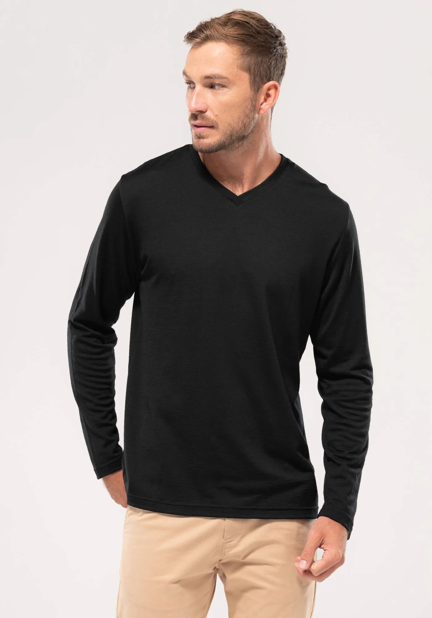 Long Sleeve Vee Tee