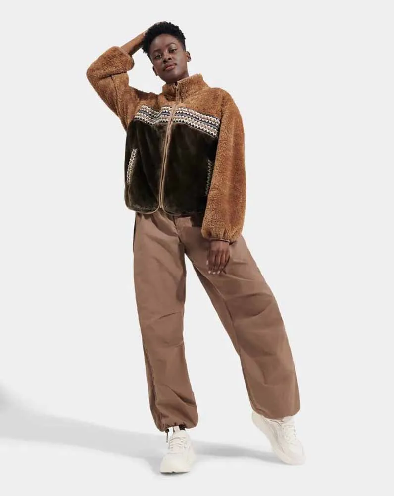 Marlene Sherpa Jacket in Chestnut Heritage Braid II by UGG