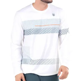 Men's Infinity Long Sleeve Tennis Top White