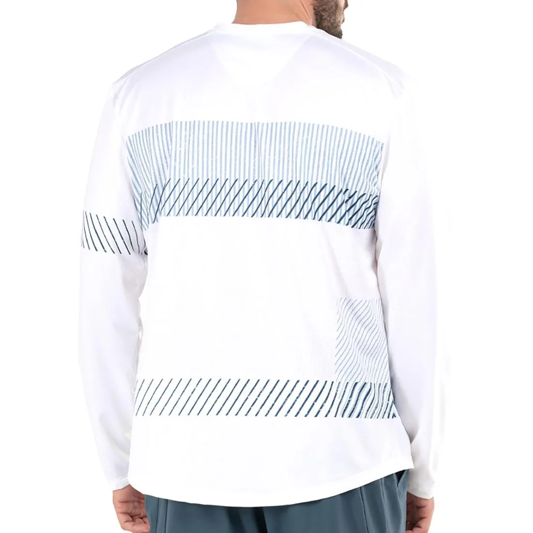 Men's Infinity Long Sleeve Tennis Top White