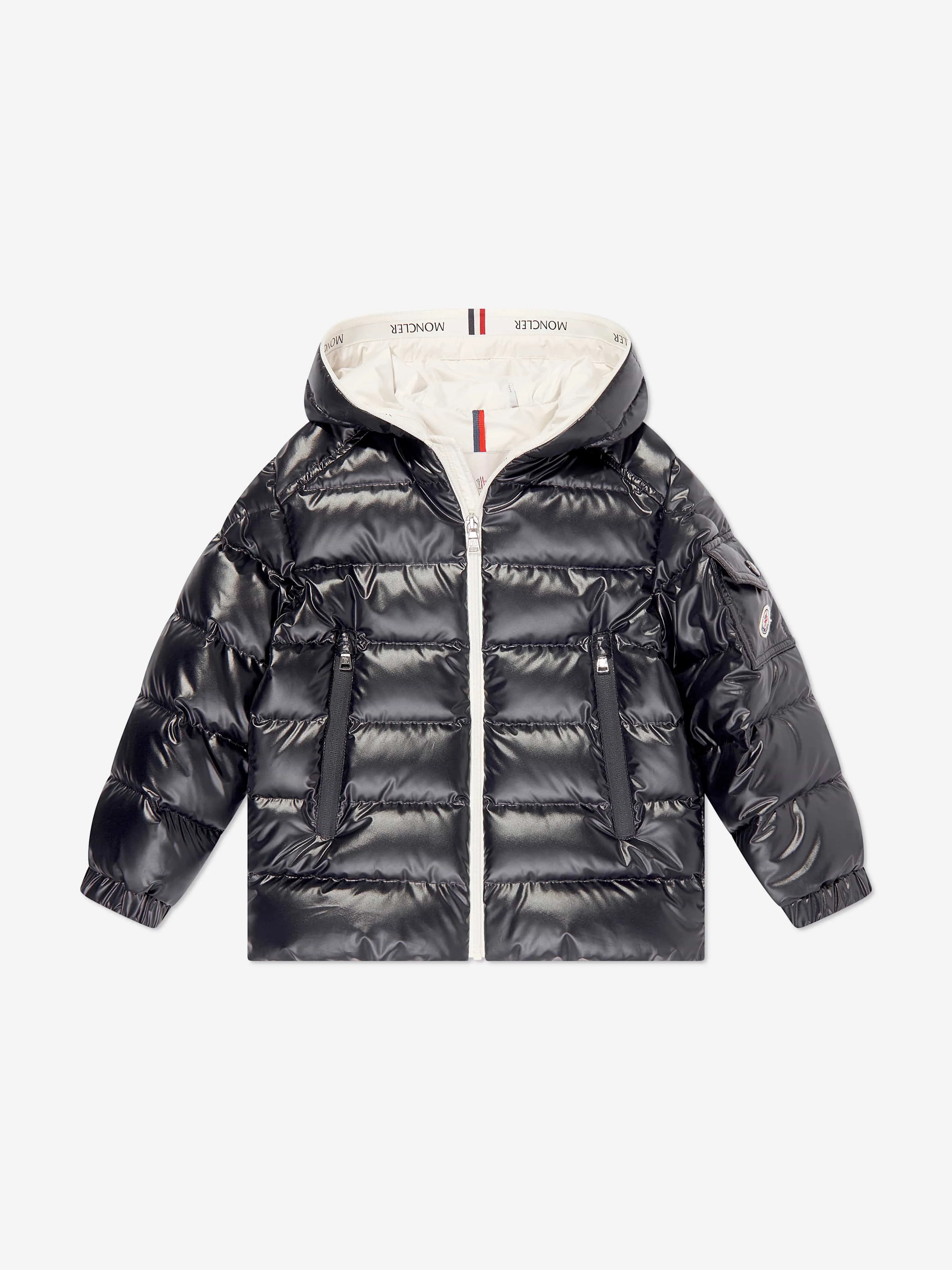 Moncler Enfant Boys Down Padded Ganzorig Jacket in Navy