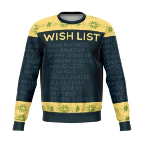 Naughty Wish List Ugly Christmas Sweater