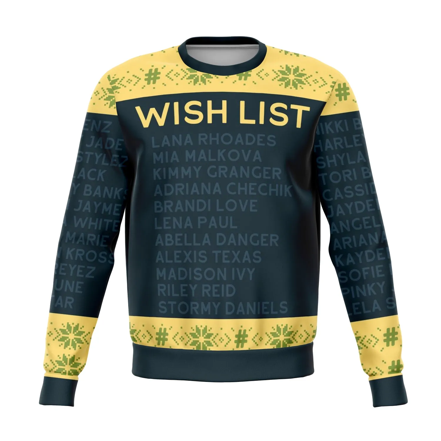 Naughty Wish List Ugly Christmas Sweater