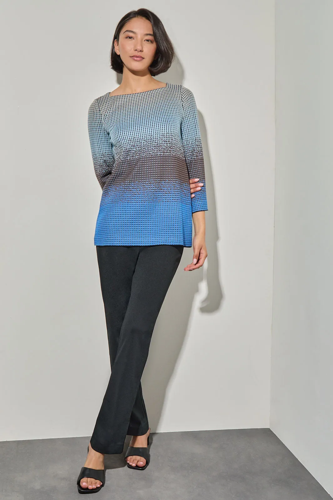 Ombre Jacquard Knit Tunic