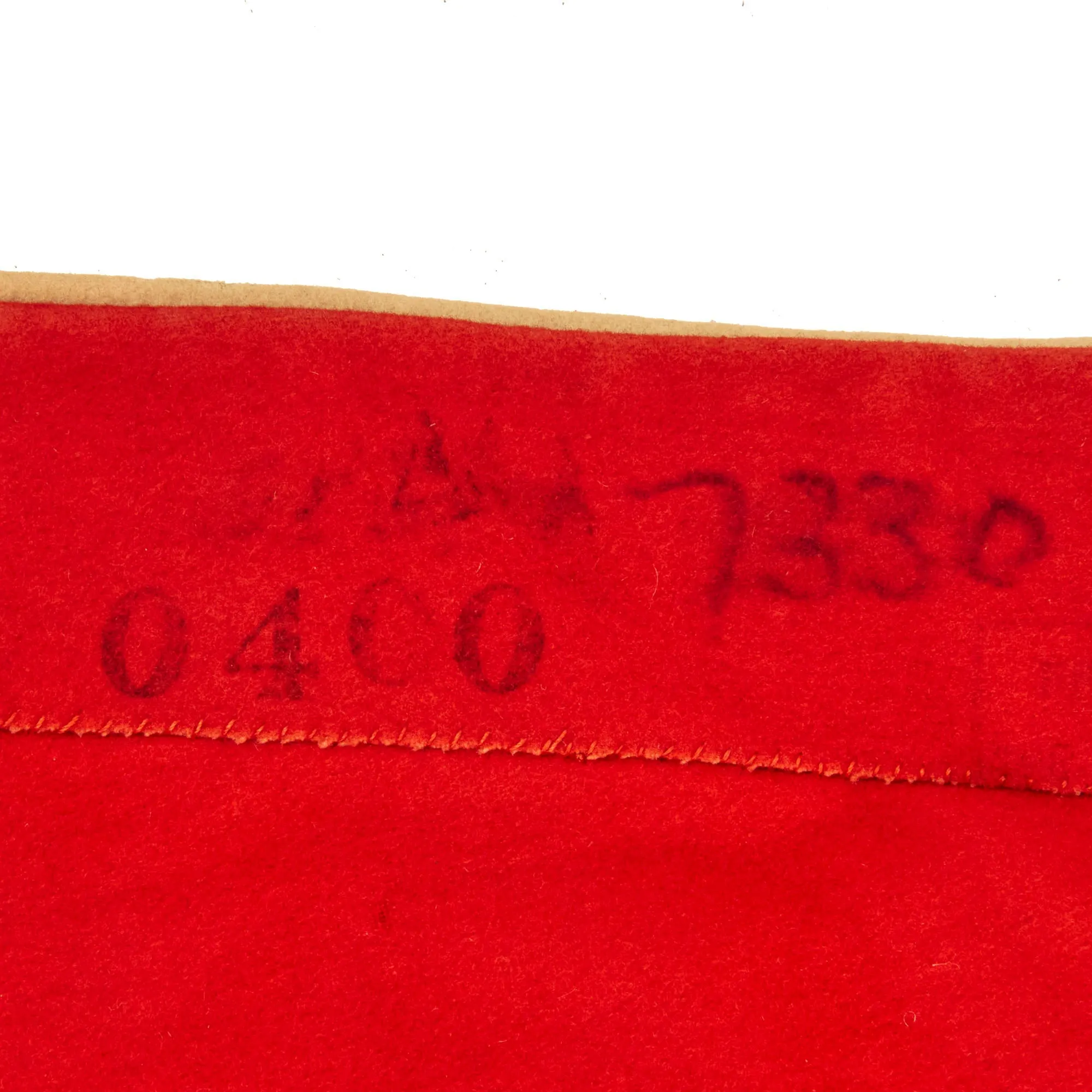 Original British Late Victorian to Pre WWI Era Regimental Scarlet Tunic - Marked As Being “Property of Aldershot Tattoo”