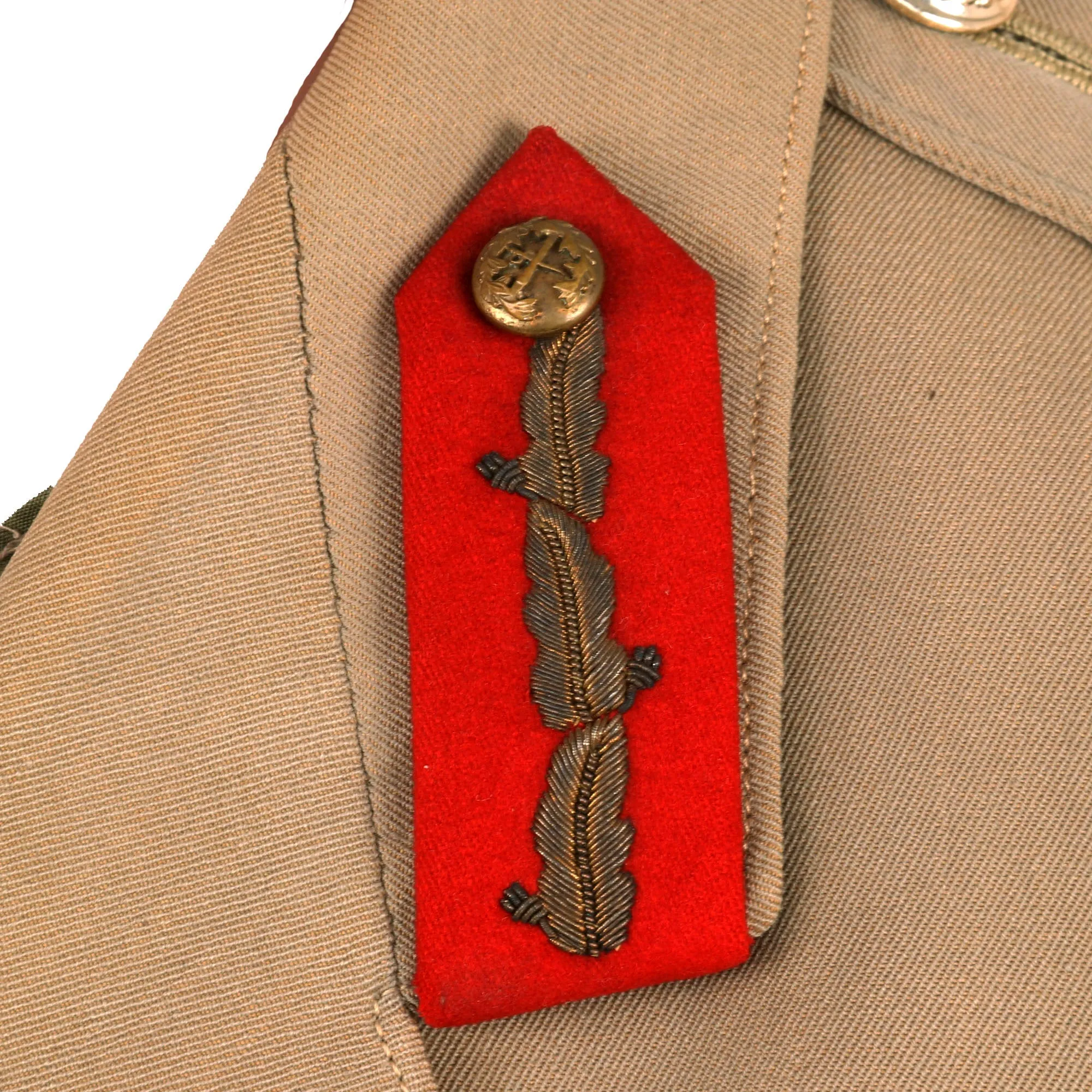 Original British WWII General Geoffrey K. Bourne 21st Anti-Tank Regiment Commander 1950s Uniform Tunic with Photos - Formerly Part of the A.A.F. Tank Museum