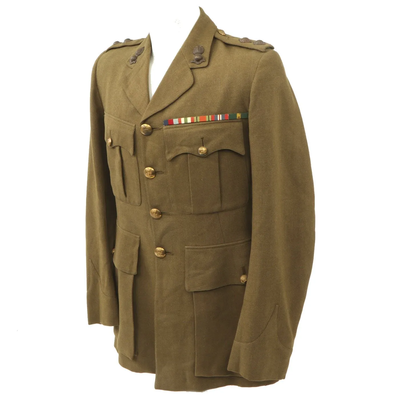 Original British WWII Royal Artillery Lieutenant Service Tunic - Dated 1941