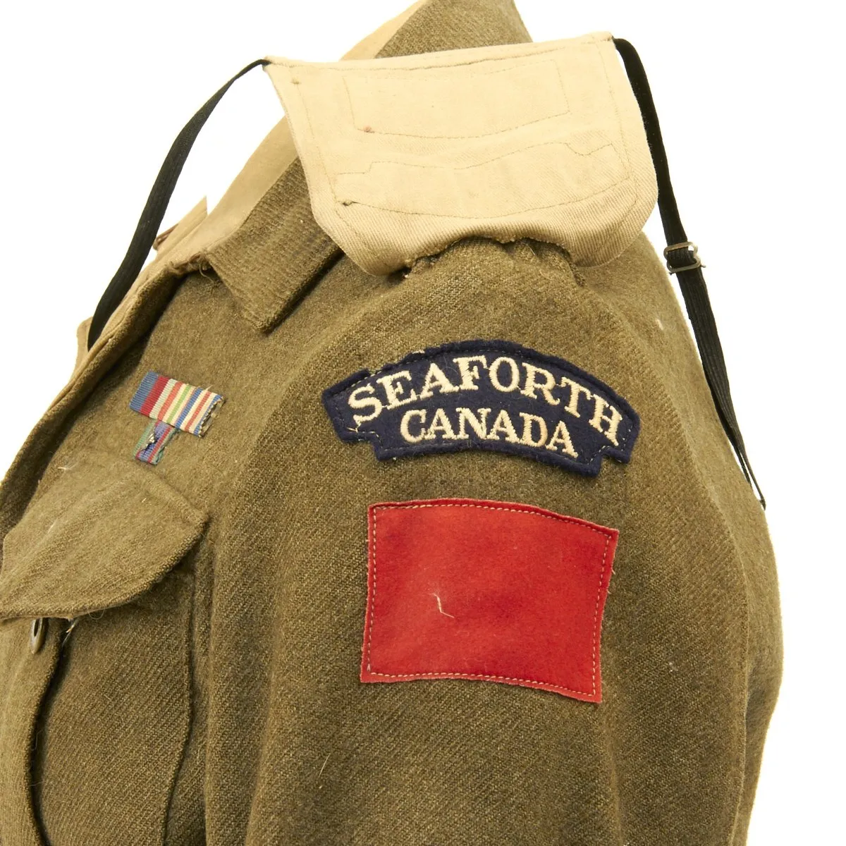 Original Canadian WWII Seaforth Highlanders Battle Dress Tunic