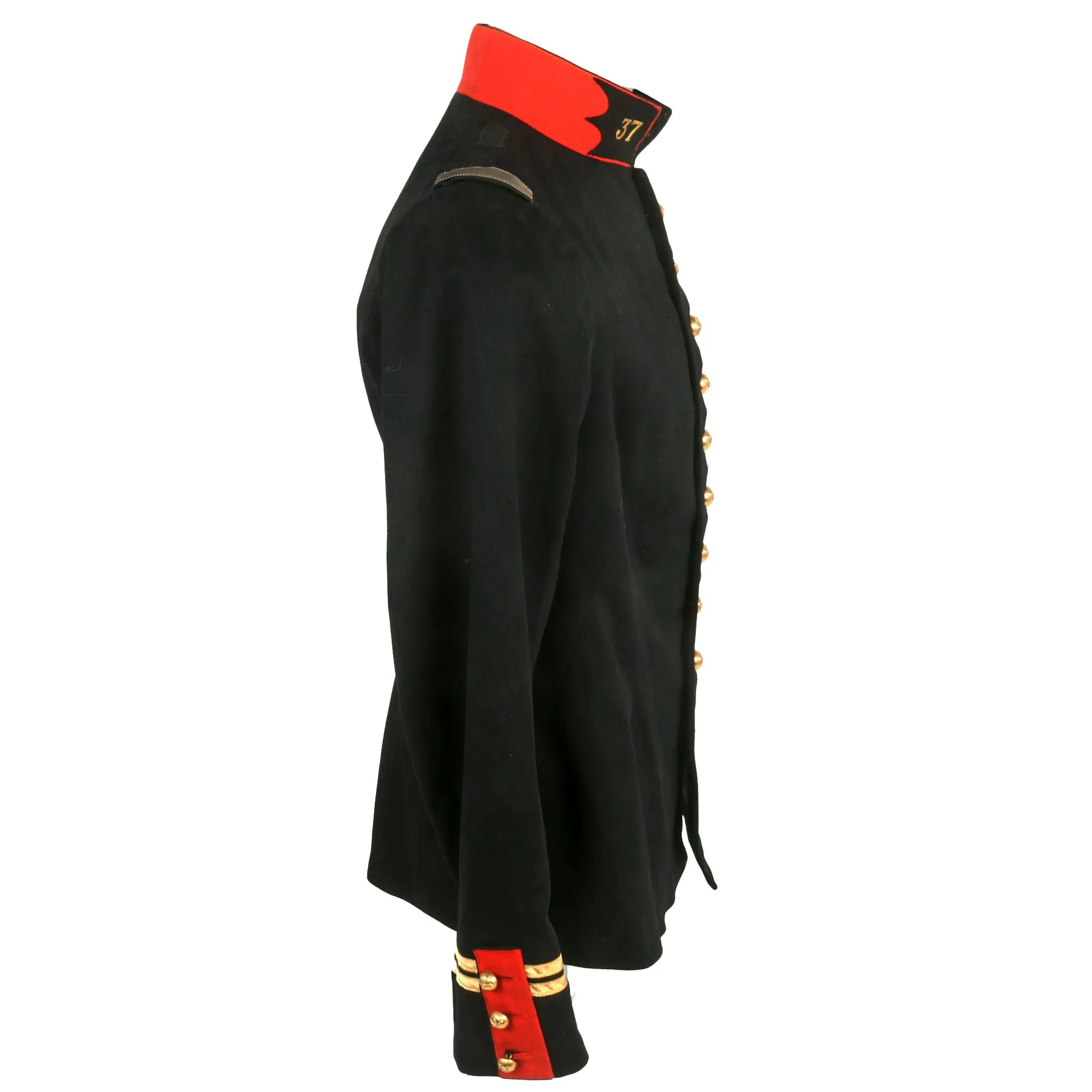 Original French WWI 37th Regiment Artillery Officers Pre-1914 Tunic With Trousers and Leather Leg Wraps