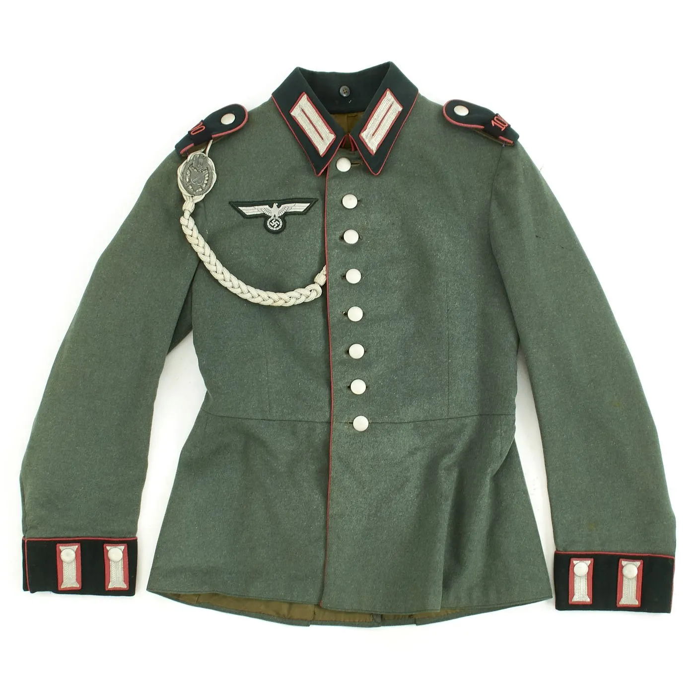 Original German WWII 100th Panzer Battalion M35 Dress Tunic