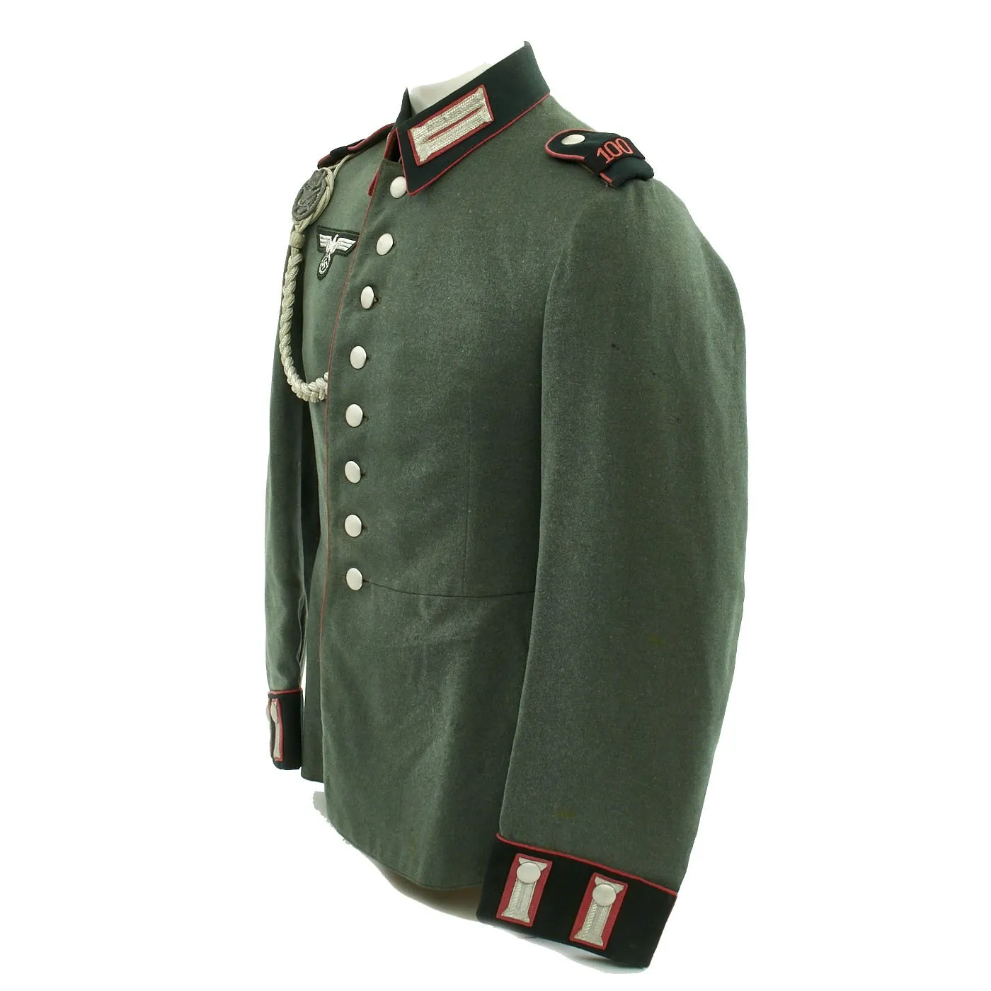 Original German WWII 100th Panzer Battalion M35 Dress Tunic