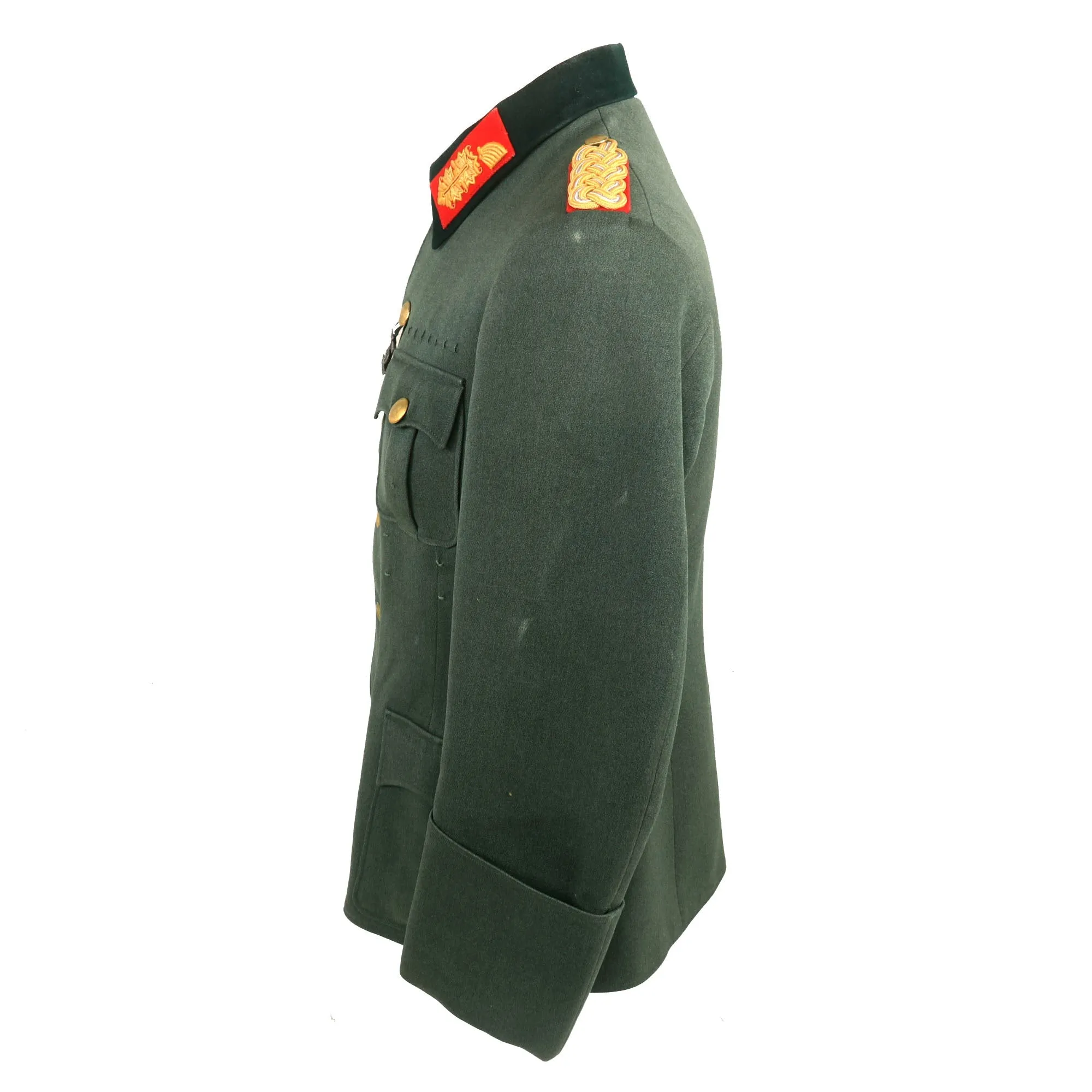 Original German WWII 14th Panzer Division Commander Generalleutnant Friedrich W. Sieberg Uniform Tunic - Formerly Part of the A.A.F. Tank Museum