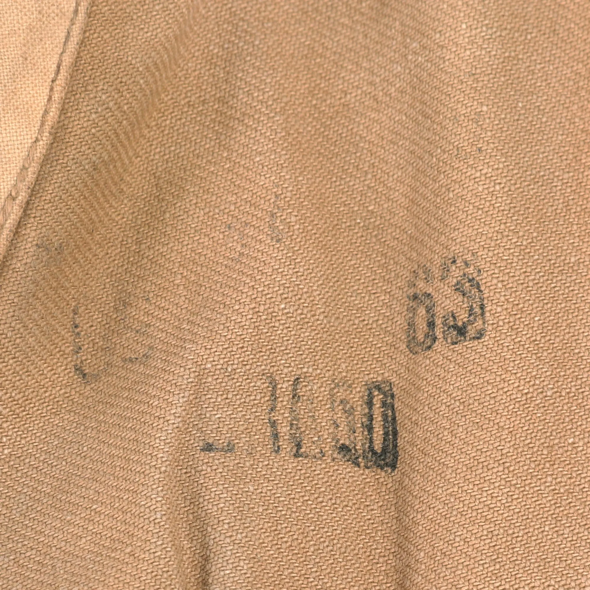 Original German WWII Afrika Korps Luftwaffe Oberleutnant Officer's Tan Denim Tropical Uniform Service Tunic
