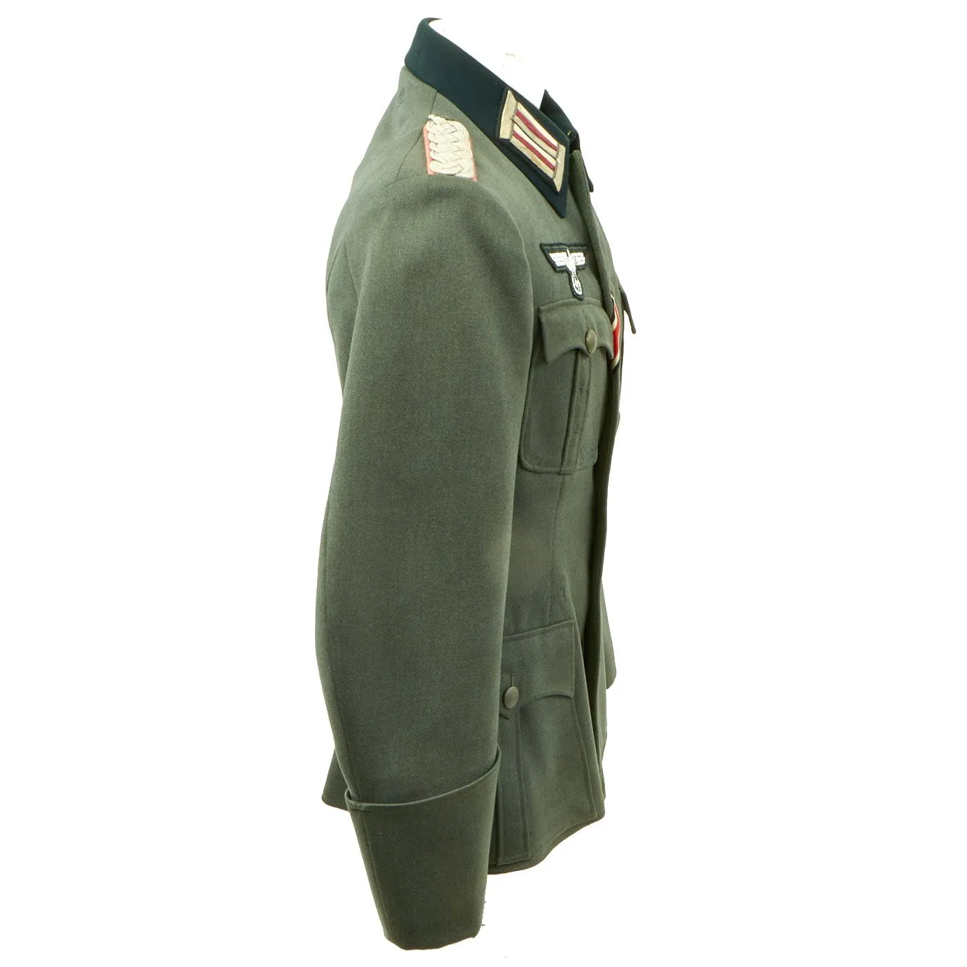 Original German WWII Army Panzer Major M-36 Uniform Tunic with Trousers - Tailor Made