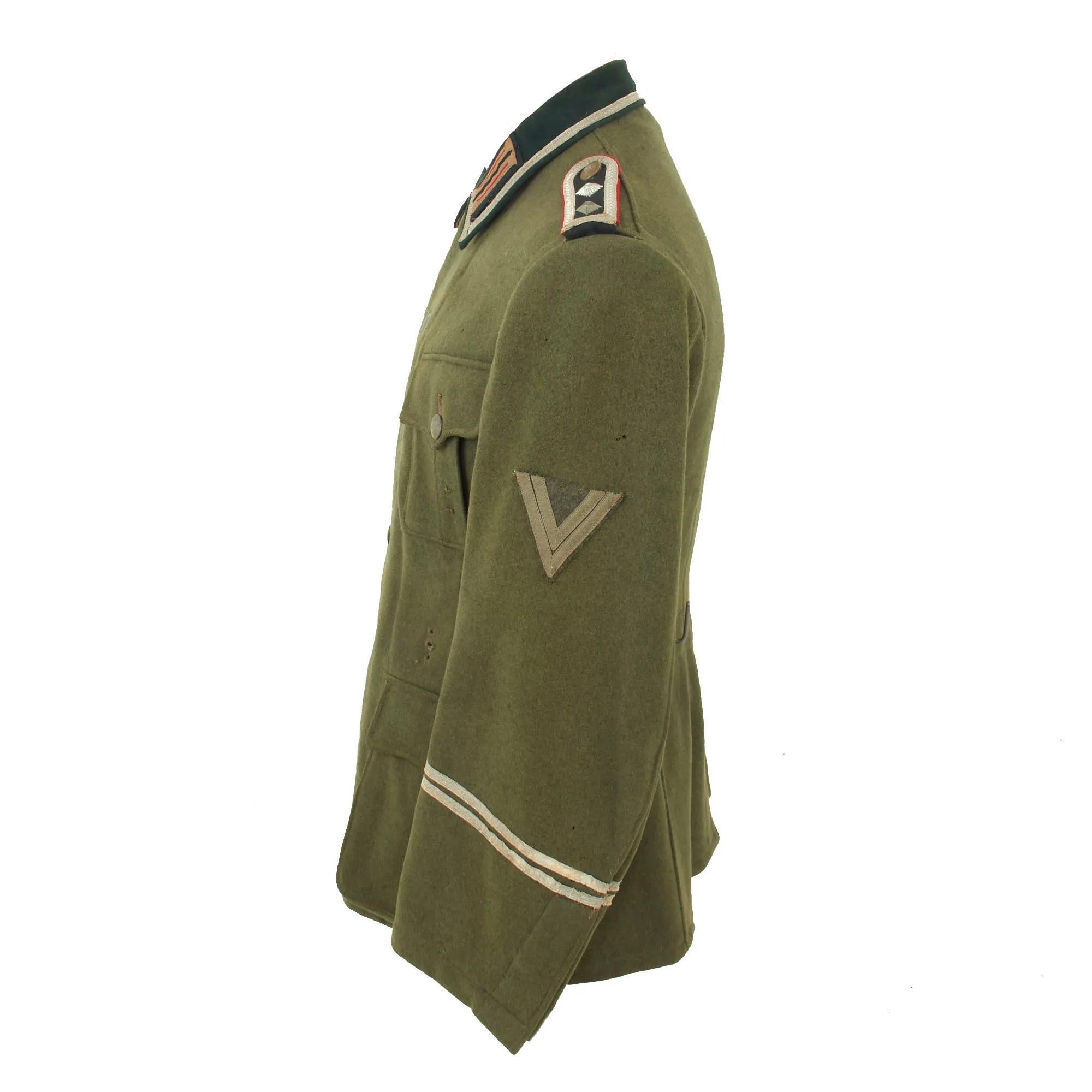 Original German WWII Belgian Made Heer Army Artillery Hauptfeldwebel NCO M36 Field Tunic - dated 1940