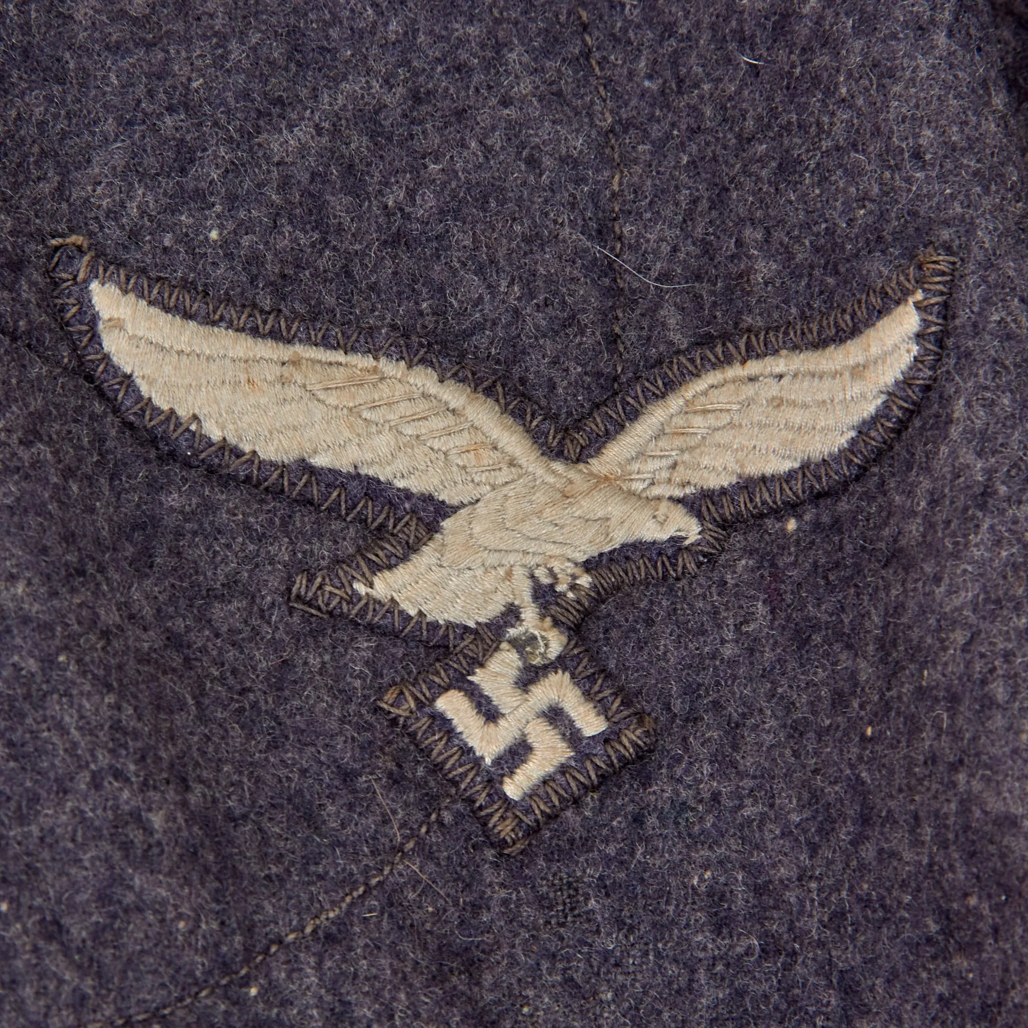 Original German WWII Early Luftwaffe Oberfeldwebel NCO Fliegerbluse Tunic with Fallschirmjäger Badge & Parachute Fabric Scarf