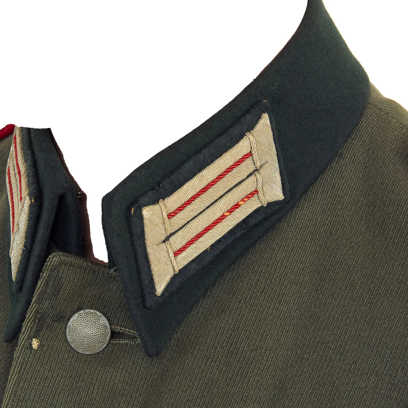 Original German WWII Heer Artillery Leutnant Officer's M36 Field Tunic with Medal Bar - Untouched Since WWII