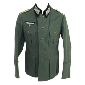 Original German WWII Heer Panzergrenadier Hauptmann Officer's M36 Field Tunic by Schmidt & Zoltsch, Munich