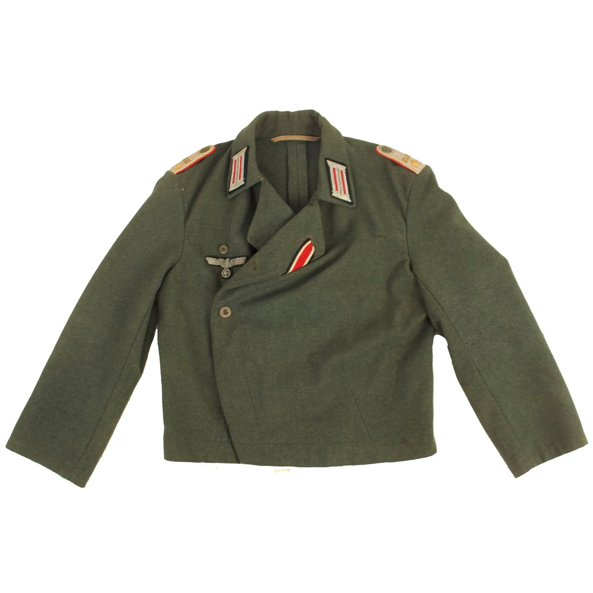 Original German WWII Heer Sturmartillerie Oberleutnant Officer's Sturmgeschütz Wrap Uniform Tunic dated 1941 - StuG Wrapper