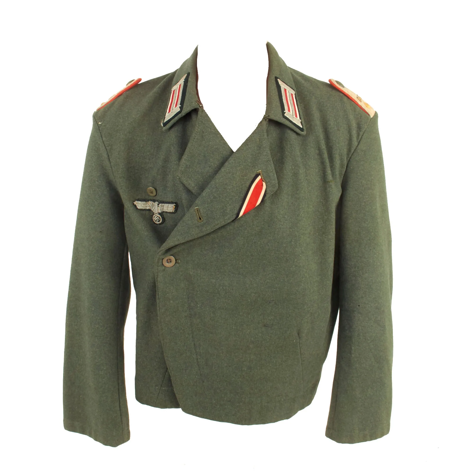 Original German WWII Heer Sturmartillerie Oberleutnant Officer's Sturmgeschütz Wrap Uniform Tunic dated 1941 - StuG Wrapper