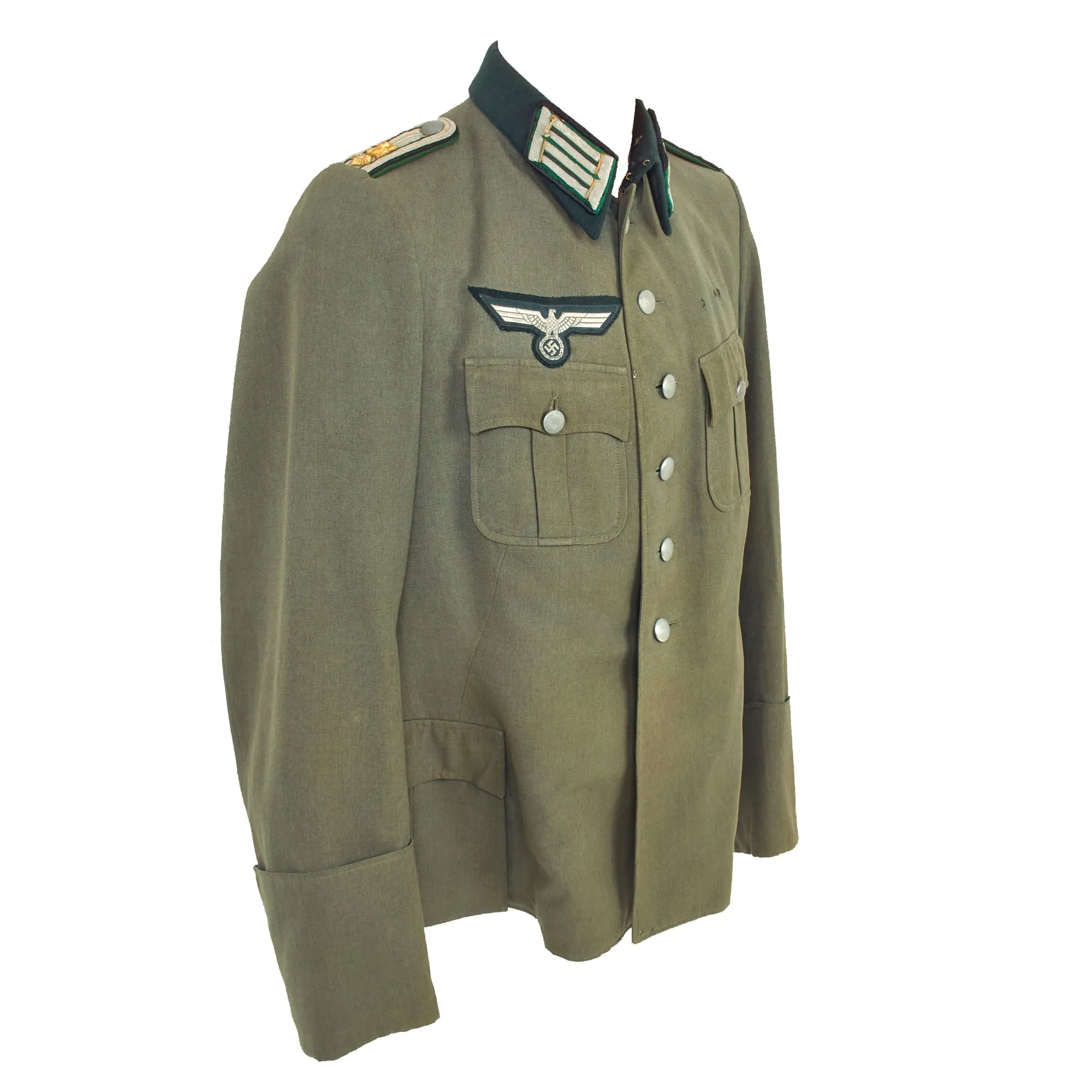 Original German WWII Heeresverwaltung Army Technical Services Administration M36 Uniform Tunic by G. Schmid & Sohn