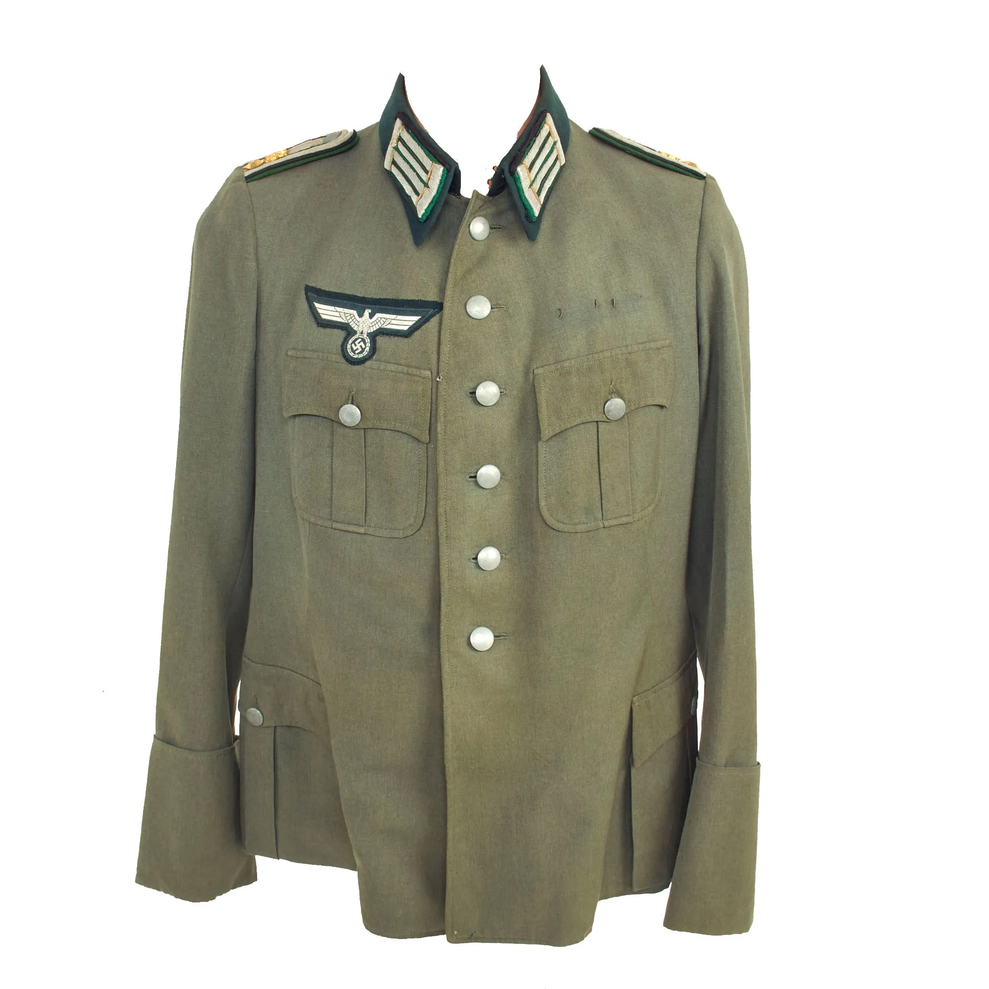 Original German WWII Heeresverwaltung Army Technical Services Administration M36 Uniform Tunic by G. Schmid & Sohn