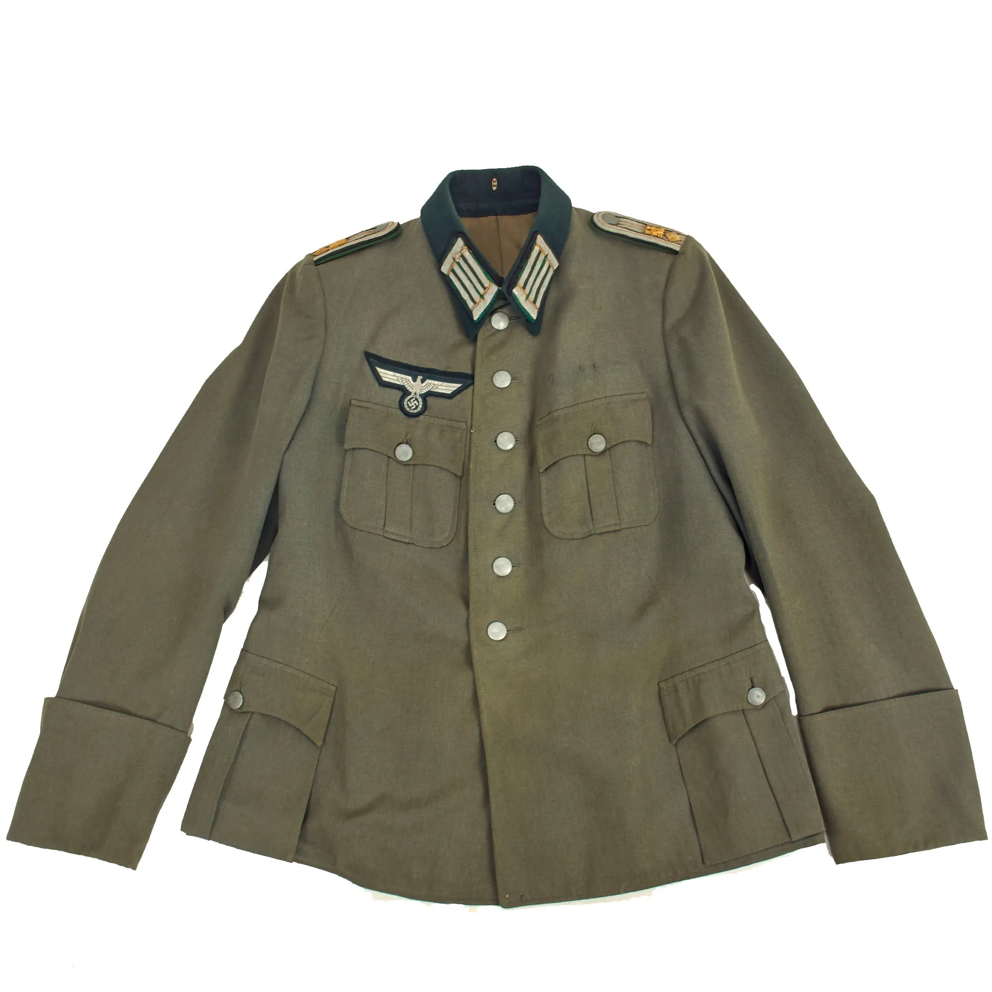 Original German WWII Heeresverwaltung Army Technical Services Administration M36 Uniform Tunic by G. Schmid & Sohn