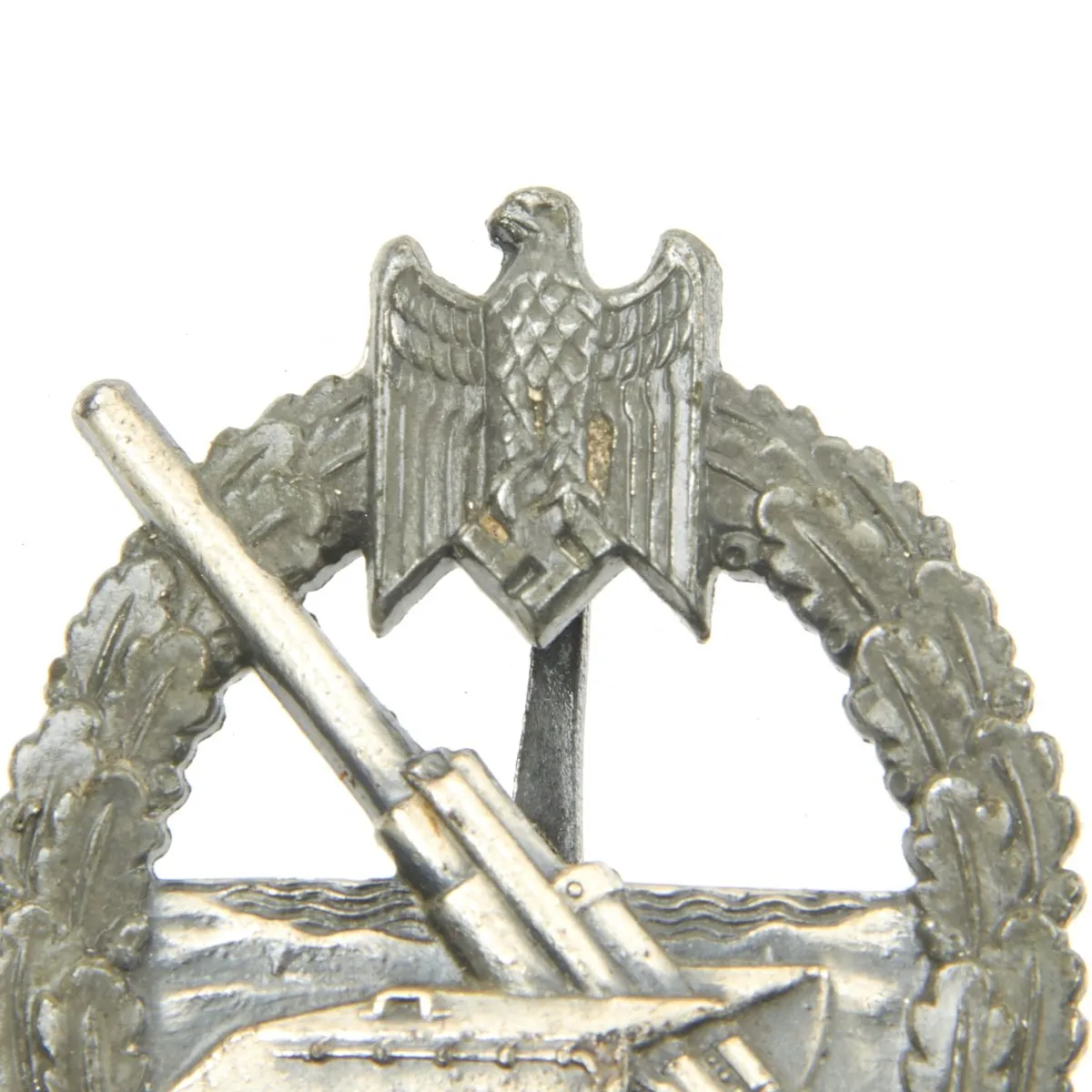 Original German WWII Kriegsmarine Coastal Artillery Badge by Funke & Brüninghaus, Lüdenscheid