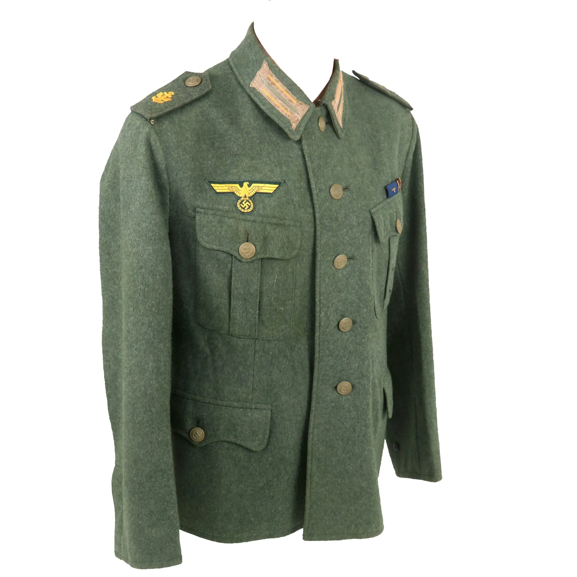 Original German WWII Kriegsmarine Coastal Artillery Marineartilleriegefreite Enlisted Tunic by A. Wolter & Sohne - Dated 1942