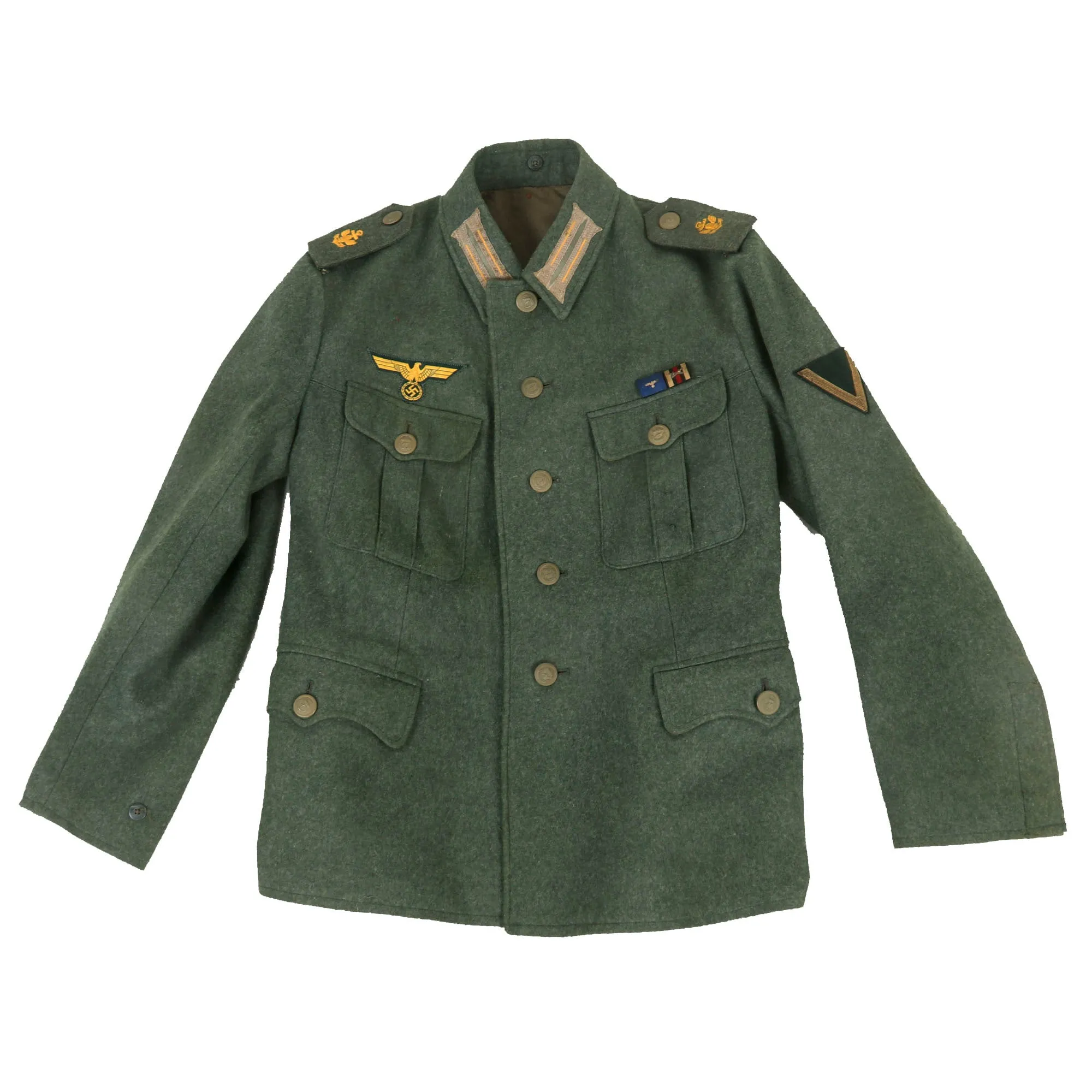 Original German WWII Kriegsmarine Coastal Artillery Marineartilleriegefreite Enlisted Tunic by A. Wolter & Sohne - Dated 1942