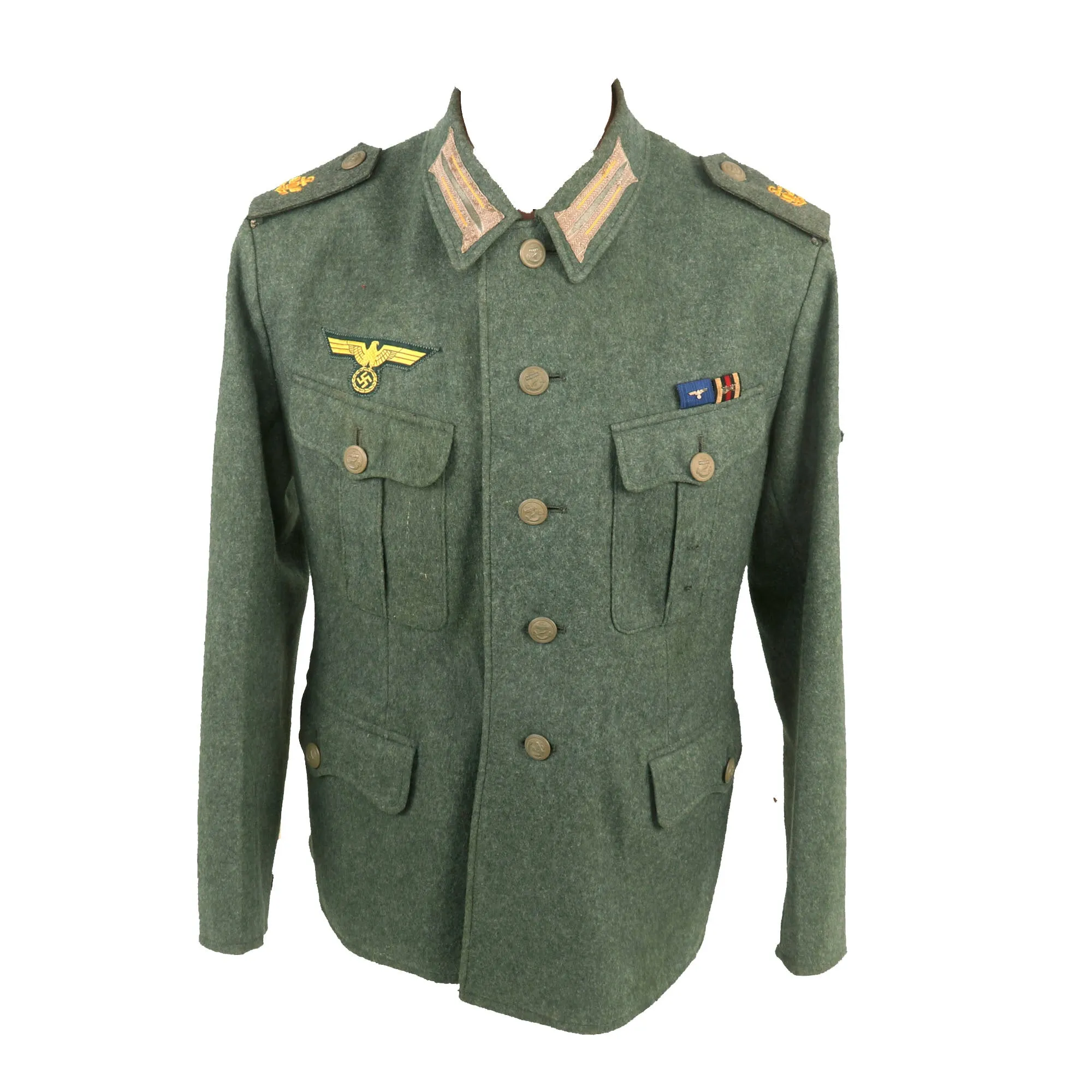 Original German WWII Kriegsmarine Coastal Artillery Marineartilleriegefreite Enlisted Tunic by A. Wolter & Sohne - Dated 1942