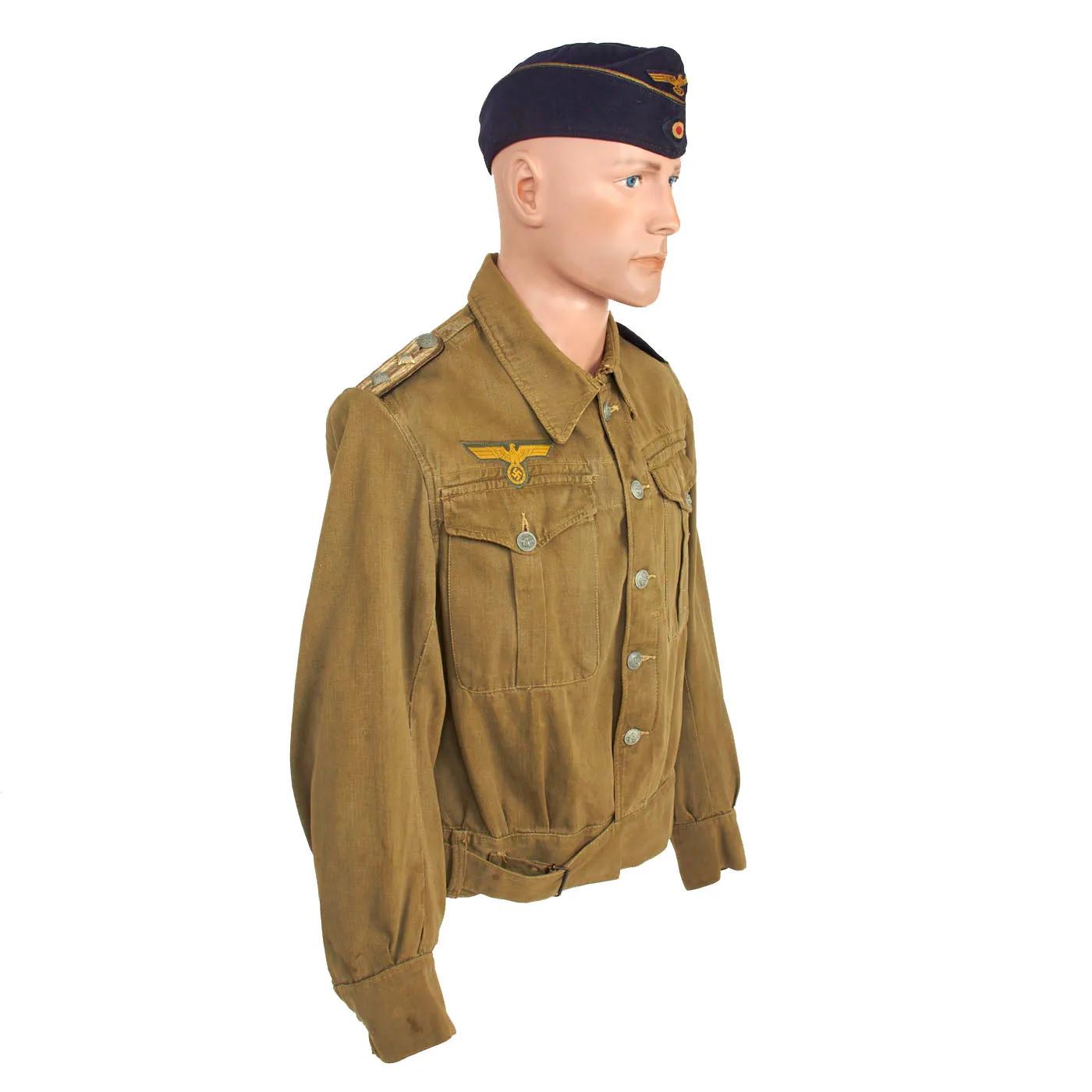 Original German WWII Kriegsmarine U-boat Uniform Group Named to Kapitänleutnant Hans Fiedler - Commander of U-998