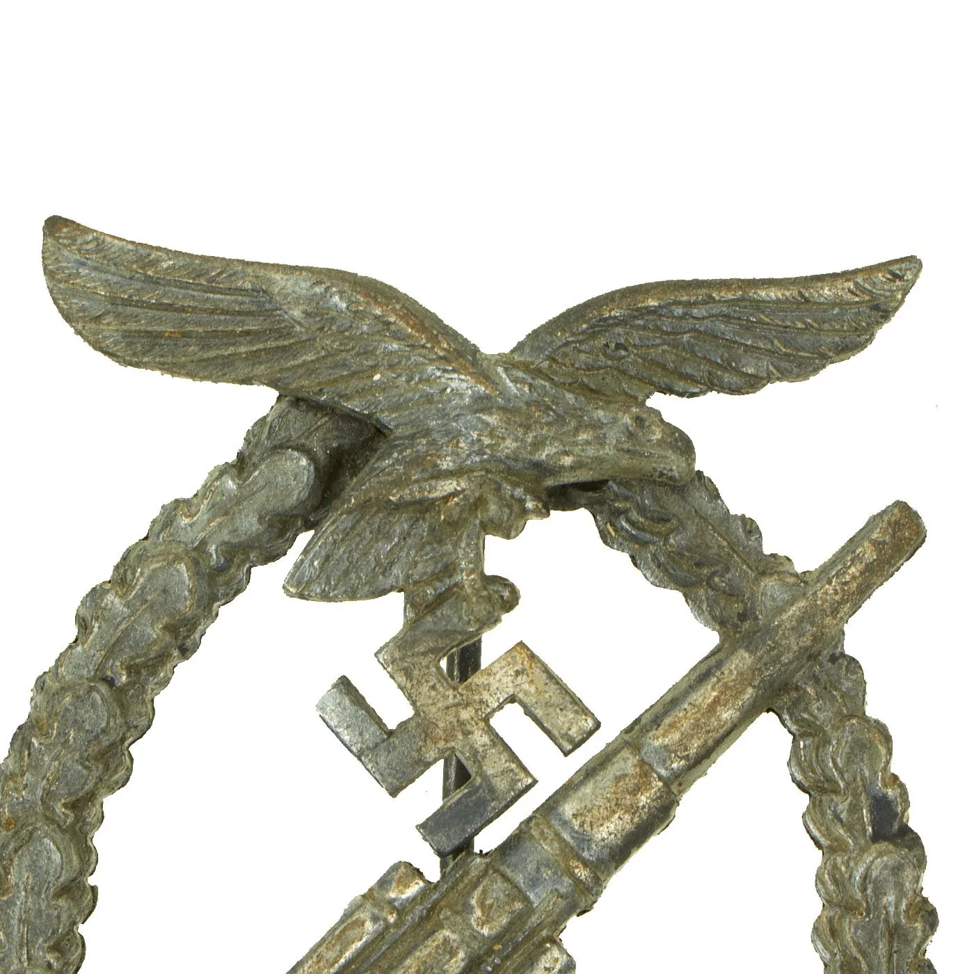 Original German WWII Luftwaffe Anti-Aircraft Flak Battle Badge by F. W. Assmann & Söhne