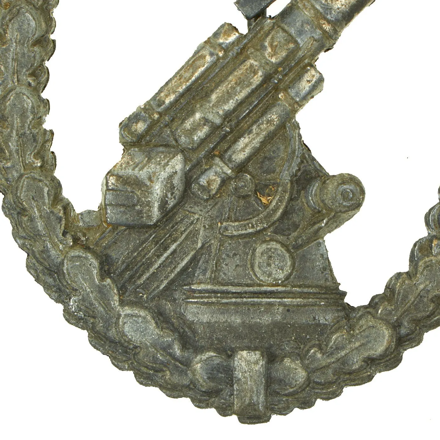 Original German WWII Luftwaffe Anti-Aircraft Flak Battle Badge by F. W. Assmann & Söhne