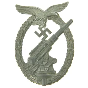 Original German WWII Luftwaffe Anti-Aircraft Flak Battle Badge