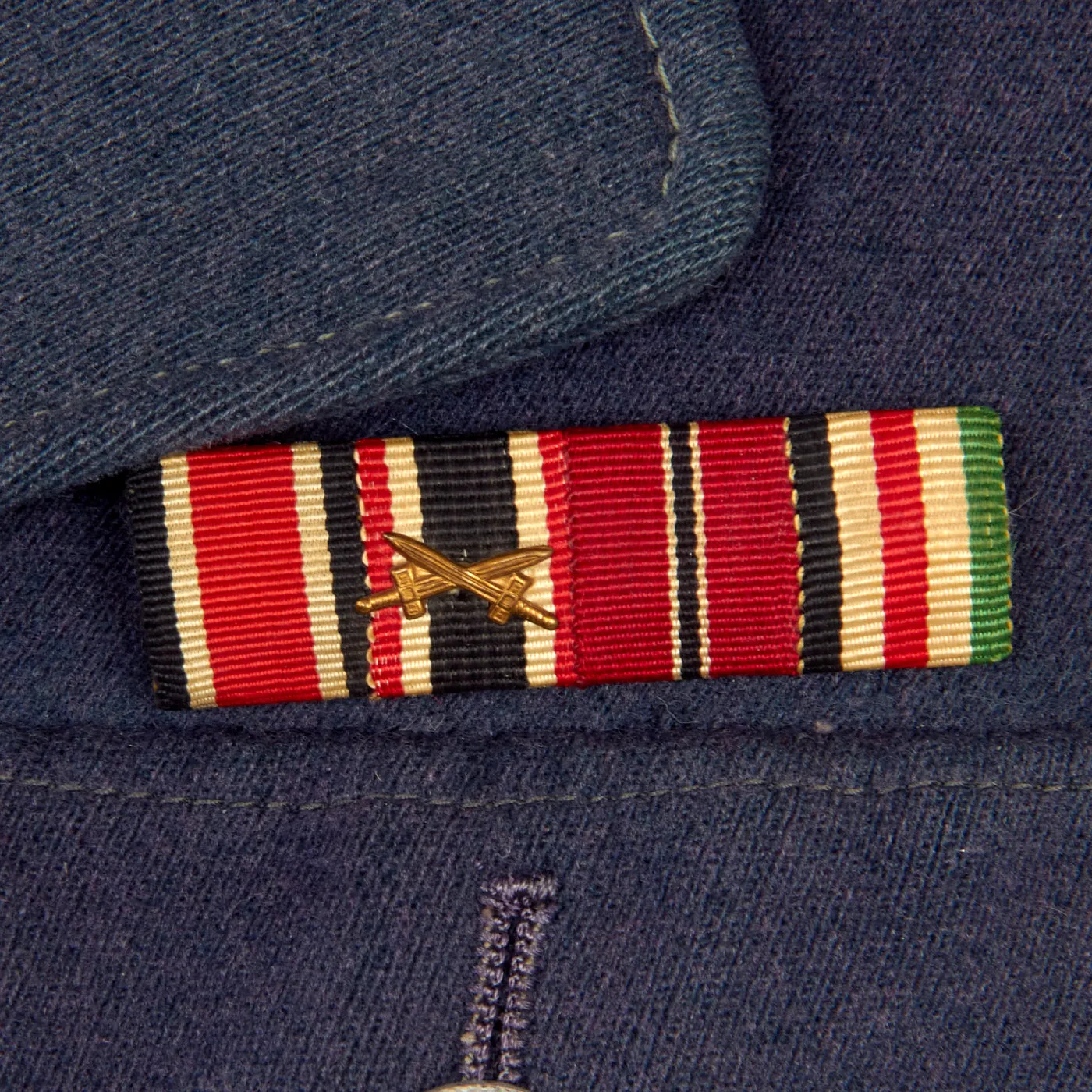 Original German WWII Luftwaffe Flak Artillery Oberleutnant Officer's Dutch Made Fliegerbluse Tunic with Medal Bar