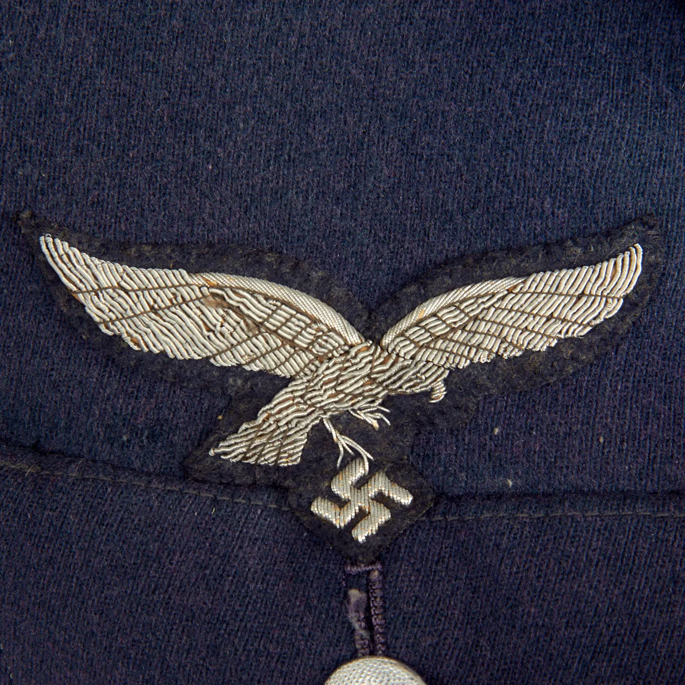 Original German WWII Luftwaffe Flak Artillery Oberleutnant Officer's Dutch Made Fliegerbluse Tunic with Medal Bar