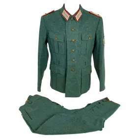 Original German WWII Municipal Police Oberleutnant Uniform Set - Ordnungspolizei