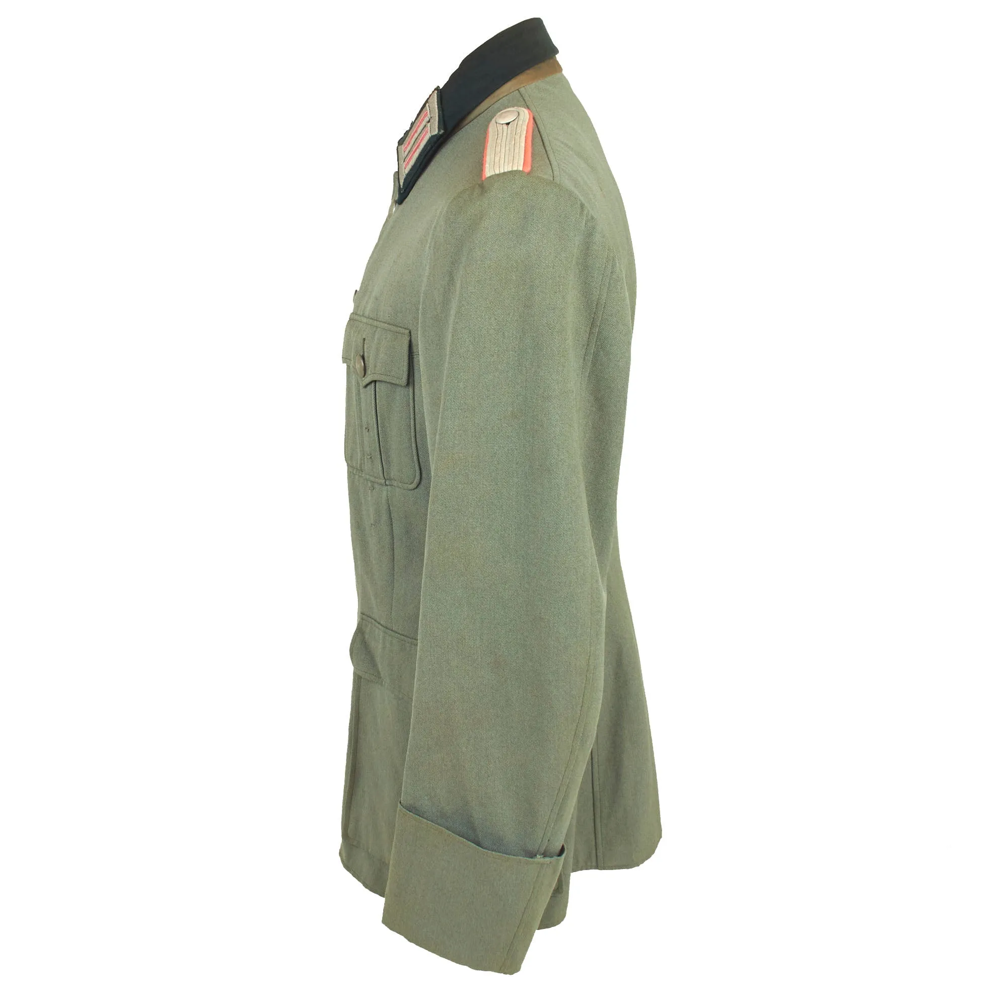 Original German WWII Named Heer Panzer Leutnant Officer's M36 Uniform Tunic with Unit Information - dated 1939