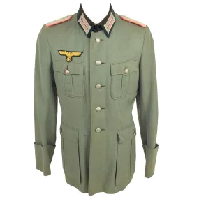 Original German WWII Named Heer Panzer Leutnant Officer's M36 Uniform Tunic with Unit Information - dated 1939