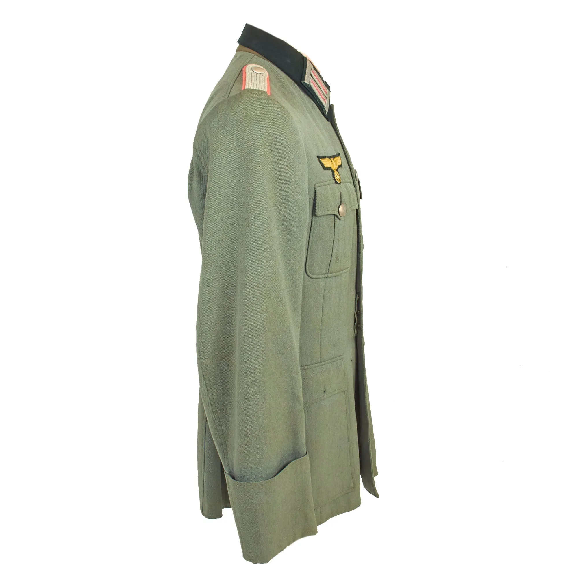 Original German WWII Named Heer Panzer Leutnant Officer's M36 Uniform Tunic with Unit Information - dated 1939