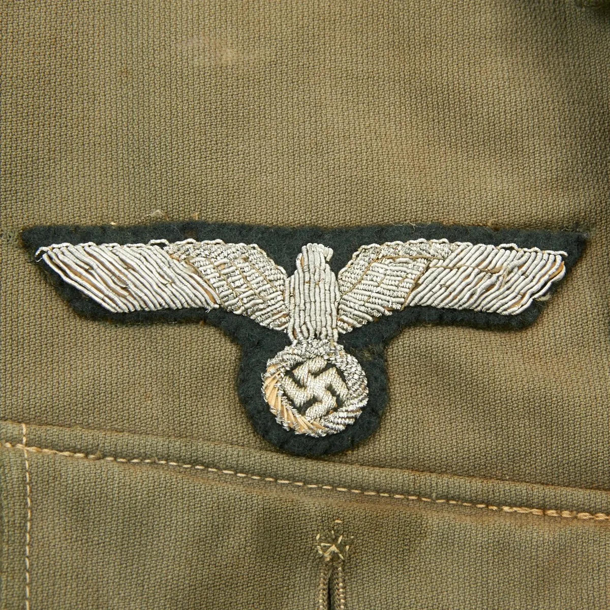 Original German WWII Officer Oberleutnant Summer Tunic